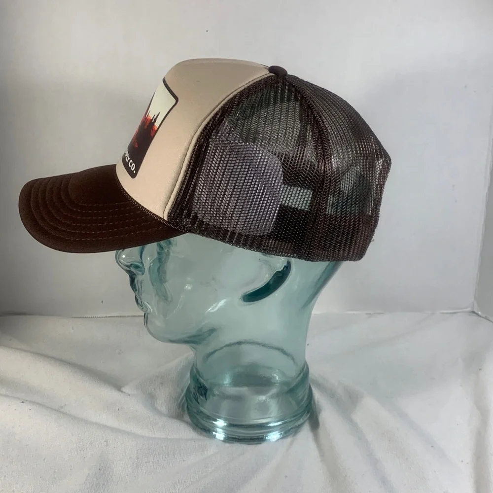 Mens Cream/Brown OTTO ‘Haver Supply Co.’ Trucker Hat